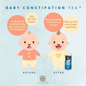 img 1 attached to 🍼 Organic Baby Colic Tea for Gas, Acid Reflux Relief, Tummy, and Sleep - Natural USDA Certified Caffeine-Free Herbal Calming Tea for Babies and Newborns - Up to 40 Servings - 20 Count (1 Pack)