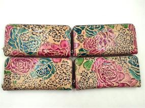 img 2 attached to ArtsEye Collection Embossed Genuine Leather Women's Handbags & Wallets in Wallets