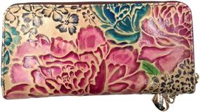 img 3 attached to ArtsEye Collection Embossed Genuine Leather Women's Handbags & Wallets in Wallets