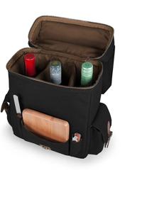 img 1 attached to 🍷 LEGACY Moreno Wine Tote: Stylish 3-Bottle Insulated Carrier with Wine and Cheese Accessories, in Classic Black