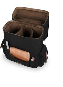 img 2 attached to 🍷 LEGACY Moreno Wine Tote: Stylish 3-Bottle Insulated Carrier with Wine and Cheese Accessories, in Classic Black