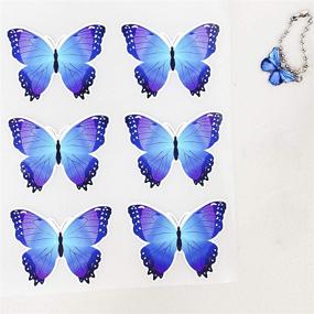 img 3 attached to 🦋 Lemonadeus Butterfly Decal Patches for Custom Nike Air Force 1/Vans/Stickers Kit - DIY Hand Painted Sneaker Idea - Design Your Own Shoes (Set of 6) - Purple Morpho