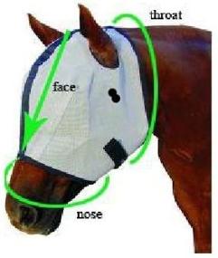 img 1 attached to Hamilton Fly Mask Horses Without