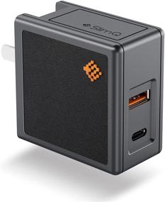 img 4 attached to 🔌 SlimQ 65W GaN Charger - Dual Ports Wall Charger [USB C+USB A] - Compatible with MacBook Pro, iPhone 13/12/11/Pro Max, XS/XR/X, iPad Pro/Air, iPhone, Surface, Type C Laptop