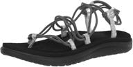 👡 stylish comfort: discover teva women's w voya infinity metallic sandal logo