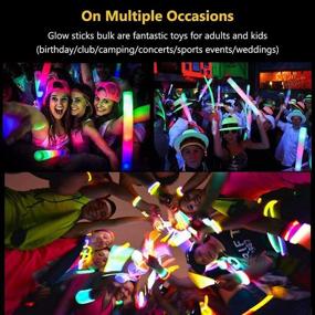 img 2 attached to Lifbeier Light up Foam Sticks: 3 Modes LED Glow Batons for Party, Concerts, and Events