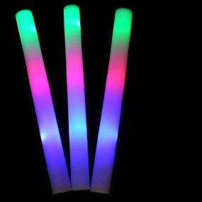 img 4 attached to Lifbeier Light up Foam Sticks: 3 Modes LED Glow Batons for Party, Concerts, and Events