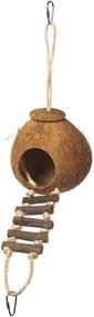 img 3 attached to Prevue Hendryx 62801 Naturals Coco Hideaway Bird Toy with Ladder - 1 Count (Pack of 1)