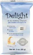 🖌️ efficient & versatile: creative paperclay delight air dry modeling compound - 3-ounce, white logo