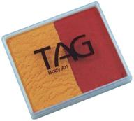 enhance your face paint designs with tag split cakes - golden orange and red (50 gm) logo