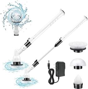 img 4 attached to 🛁 Newest Spin Scrubber 360 Cordless Tub and Tile Power Shower Scrubber