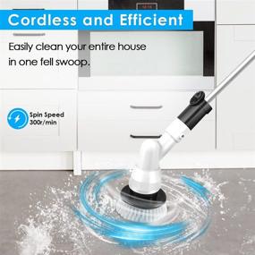 img 3 attached to 🛁 Newest Spin Scrubber 360 Cordless Tub and Tile Power Shower Scrubber