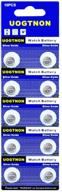 🔋 long-lasting and cost-effective 10-pack 317 sr516sw watch battery 1.5v button cell logo