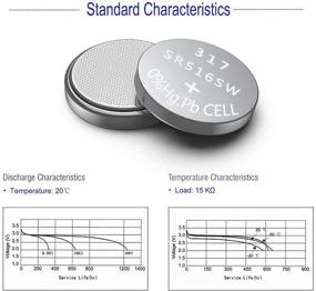 img 1 attached to 🔋 Long-lasting and Cost-effective 10-Pack 317 SR516SW Watch Battery 1.5V Button Cell