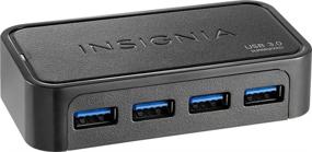 img 1 attached to 🔌 Enhance Your Connectivity with Insignia 4-Port USB 3.0 Hub in Sleek Black