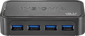 img 2 attached to 🔌 Enhance Your Connectivity with Insignia 4-Port USB 3.0 Hub in Sleek Black