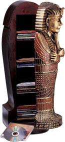 img 3 attached to Gold Leaf 27-Inch Egyptian Mummy Sarcophagus Coffin DVD Storage Cabinet - Design Toscano King Tutankhamen