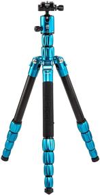 img 4 attached to 📷 MeFOTO Roadtrip S Lightweight Aluminum Tripod/Monopod - Blue (RTSABLU)