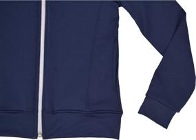 img 2 attached to Girl's Dance Cheer Warm Up Jacket - Stretch and Comfort for Optimal Performance