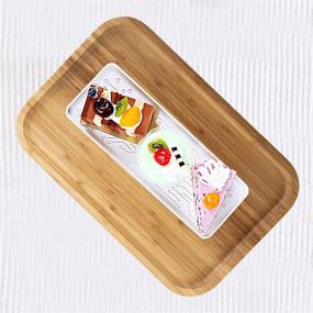 img 1 attached to 🎋 Elegantly Crafted Yarlung Bamboo Serving Rectangular Platter: Perfect for Stylish Serving