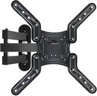 📺 full motion tv wall mount bracket with articulating arms, swivel, tilt, extension, and rotation for 28-60 inch led lcd flat & curved screen tvs - max vesa 400x400mm, 80 lbs capacity logo