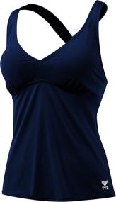 img 1 attached to TYR Solid Halter Twist Tankini Sports & Fitness