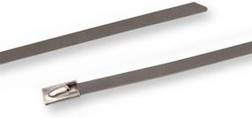 img 4 attached to DEI 010203 20-Inch Stainless Steel Locking Ties - Pack of 10