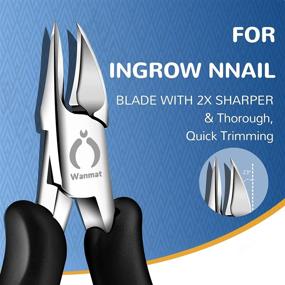 img 2 attached to 👣 Wanmat 11pcs Ingrown Toenail Tool Kit, Upgraded Clippers for Seniors with Thick Nails, Pedicure Tools for Safety, Professional Men's Heavy-Duty Set