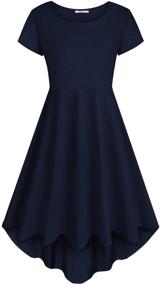 img 4 attached to Get noticed with ReoRia Women's 👗 Sleeve Cocktail Skater Dress: Stylish Women's Clothing
