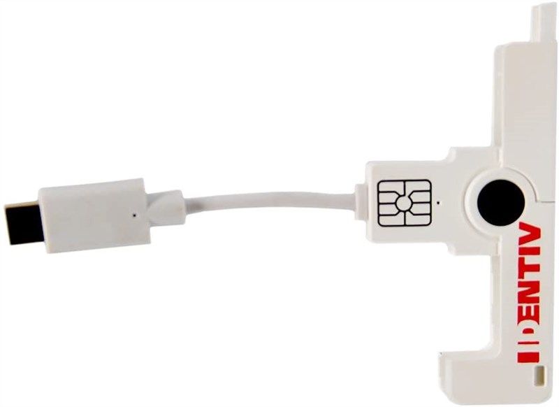 identiv scr3500c usb smartfold type 로고