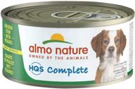 🐶 almo nature hqs complete: grain-free, natural wet dog food with shredded cuts, savory gravy - 24-pack (5.5 oz/156g) logo