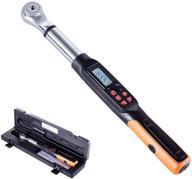 🔧 accurate & reliable: solude 3/8 inch digital torque wrench, 5-99.6 ft-lbs range with buzzer & led indicator, ±2% precision logo
