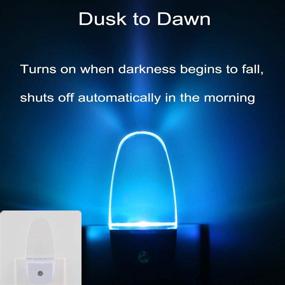 img 1 attached to RGB LED Night Light Set - Plug-In with Dusk-to-Dawn Sensor, Auto On/Off, Color Changing, Multi-Color Nightlight Duo