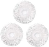 🧹 microfiber spin mop refills - 3 pack replacement head for hurrica, mopnad, casabel & other standard size spin mop systems logo