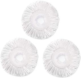 img 4 attached to 🧹 Microfiber Spin Mop Refills - 3 Pack Replacement Head for Hurrica, Mopnad, Casabel & Other Standard Size Spin Mop Systems