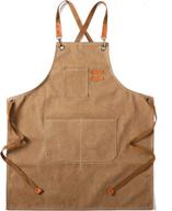 👨 high-quality unisex cross-back chef cotton aprons with spacious pockets by tosewever logo