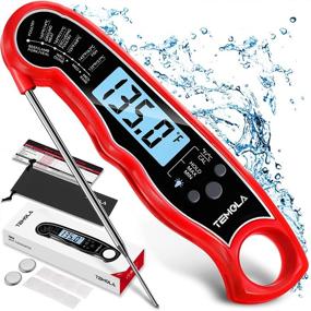 img 4 attached to 🌡️ Digital Meat Thermometer - Ultra Fast Instant Read Food Thermometer with LCD Backlight, Calibration, Waterproof Design for Cooking Candy Deep Fry Liquids Turkey Kitchen Baking Smoker Grill BBQ