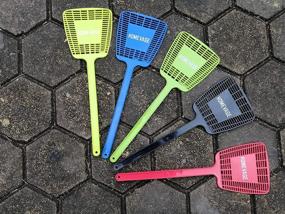 img 1 attached to 🪰 Homevage Fly Swatter Heavy Duty: Effective 5 Pack for Indoor and Outdoor Insect Control - Long Handle, Strong and Durable - Best Fly Killer for Bugs, Spiders, and Pesky Insects