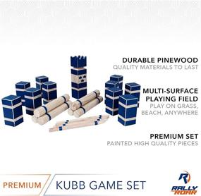 img 3 attached to 🌲 Kubb Premium Set: The Ultimate Interactive Outdoor Game for Adults and Families - Durable Wood Blocks with Travel Bag - Perfect for Lawn, Backyards, and Bars!