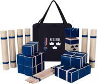 🌲 kubb premium set: the ultimate interactive outdoor game for adults and families - durable wood blocks with travel bag - perfect for lawn, backyards, and bars! logo