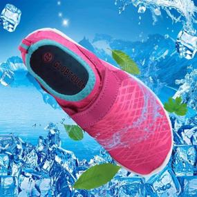 img 2 attached to 👟 GLOBTOUCH Athletic Quick Dry Walking DKSX Pink 31 Girls' Shoes - Stylish and Comfortable Athletic Footwear