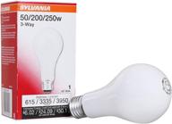 sylvania medium frosted incandescent bulb with 3-way function logo