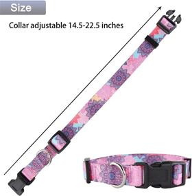 img 1 attached to 🐾 Cute Adjustable Bow Tie Dog Collar and Leash Set with Plaid Design - Ideal for Small to Medium Dogs and Cats