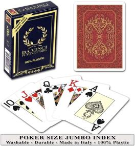 img 1 attached to 🃏 DA VINCI 100% Plastic Playing Cards, Single Deck, Multiple Attractive Designs Available