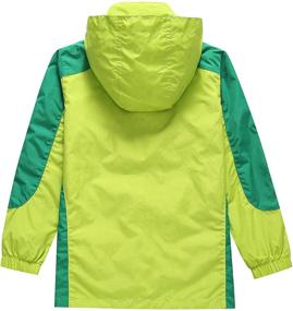 img 3 attached to Детская легкая водонепроницаемая куртка с капюшоном KID1234 для мальчиков - идеальный дождевик для детей.