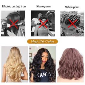 img 3 attached to 🌀 Get Effortless Spiral Curls: Magic Hair Curlers Styling Kit, 20 PCS No Heat Wave Curlers with Styling Hooks - Perfect for Long Hair and Various Hairstyles (50cm)