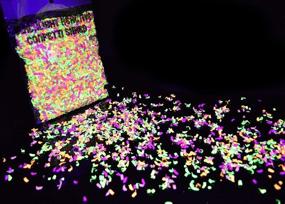 img 3 attached to 🎉 Vibrant Blacklight Reactive Neon Confetti – Glowing UV Party Favors & Decorations (2oz)