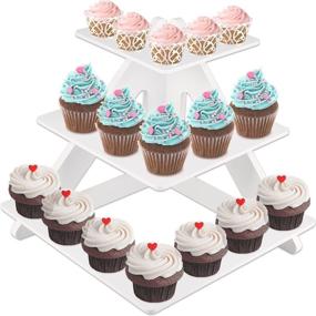 img 4 attached to Подставка для кексов Складная подставка для вечеринок в фермерском домеCupcake