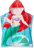 magical disney little mermaid ariel cotton hooded towel logo
