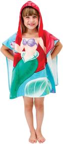 img 2 attached to Magical Disney Little Mermaid Ariel Cotton Hooded Towel